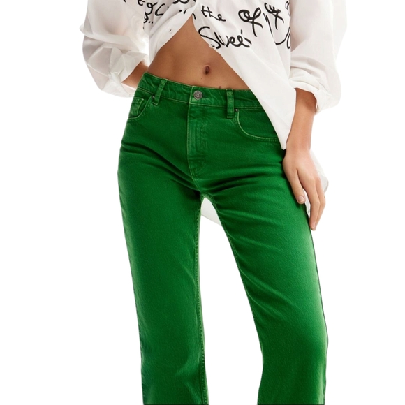 Zara Green Jeans, Size 8 - Picture 4 of 4